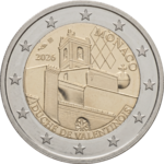 2 Euro Valentinois Monaco 
