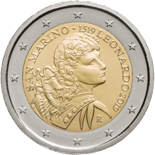 2 Euro Vinci San Marino 2019