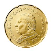 20 Cent Vatikan Papst Paul II.