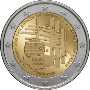2 Euro EU-Beitritt Zypern 2024