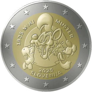 2 Euro Muster Slowenien 2025
