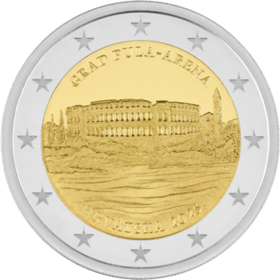 2 Euro Pula Arena Kroatien 2025