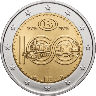 2 Euro SNCB Belgien 2026