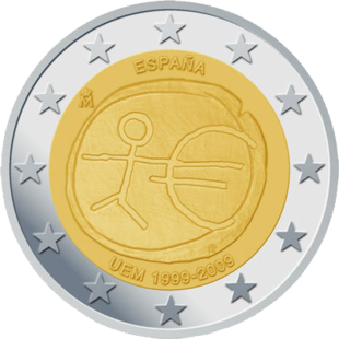 2 Euro WWU Spanien 2009