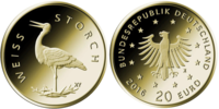 20 Euro Weißstorch Deutschland 2020