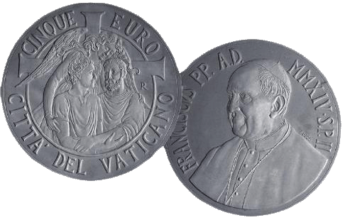 5 Euro Weltfriedenstag Vatikan 