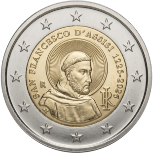 2 Euro Assisi Italien 2026