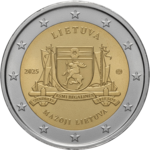 2 Euro Mažoji Lietuva Litauen 
