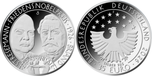35 Euro Friedensnobelpreis 2026