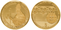 5 Euro Gold Papst Johannes  2005