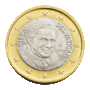 1 Euro Vatikan Papst Benedikt