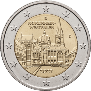 2 Euro Aachener Dom Deutschland 2027