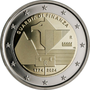 2 Euro Guardia di Finanza Italien 2024