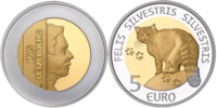 5 Euro Wildkatze  2015