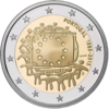 2 Euro Europaflagge Portugal 2015