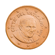 5 Cent Vatikan Papst Benedikt