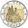 2 Euro Neuschwanstein Deutschland 2012