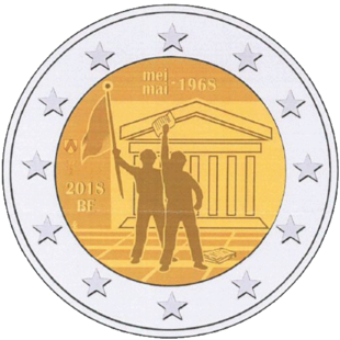 2 Euro Studentenrevolte Belgien 2018