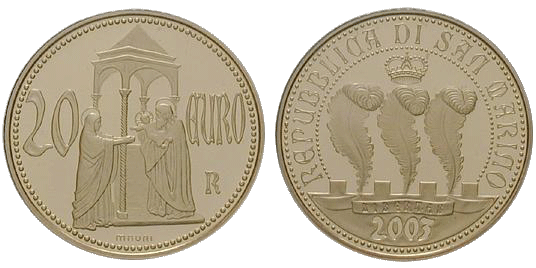 20 Euro Cappella San Marino 