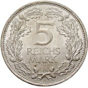 5 Reichsmark Gedenkmünzen
